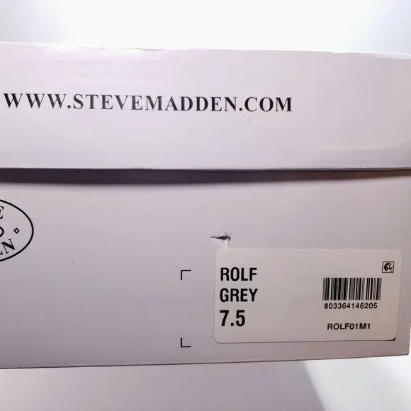 Steve Madden Rolf Low Top Sneaker Grey NEW Mens Size 7.5 / Womens Size 9.5 - Picture 6 of 7